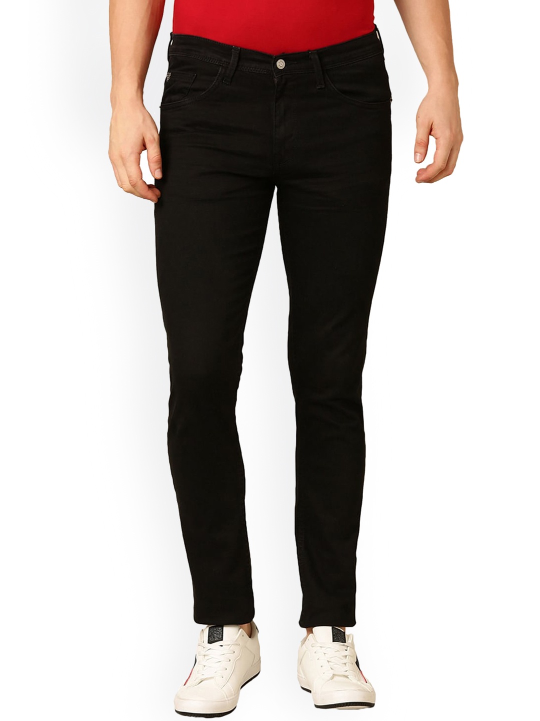 

Allen Solly Men Skinny Fit Clean Look Stretchable Jeans, Black