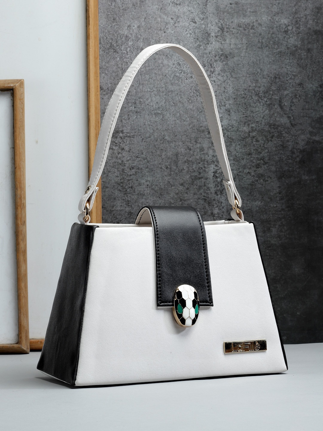 

LaFille Structured Handheld Bag, White