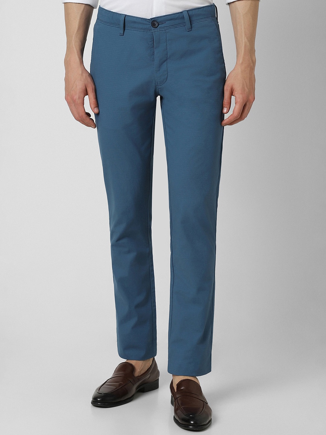 

V Dot Men Blue Slim Fit Trousers