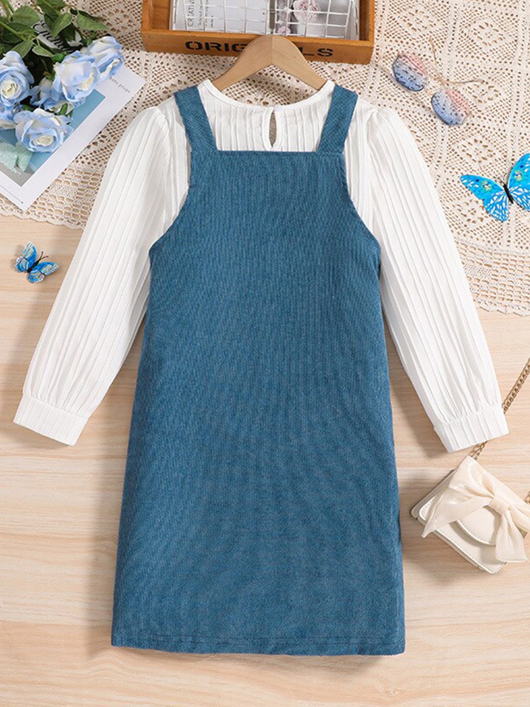 

StyleCast Girls Pinafore Dress, Blue