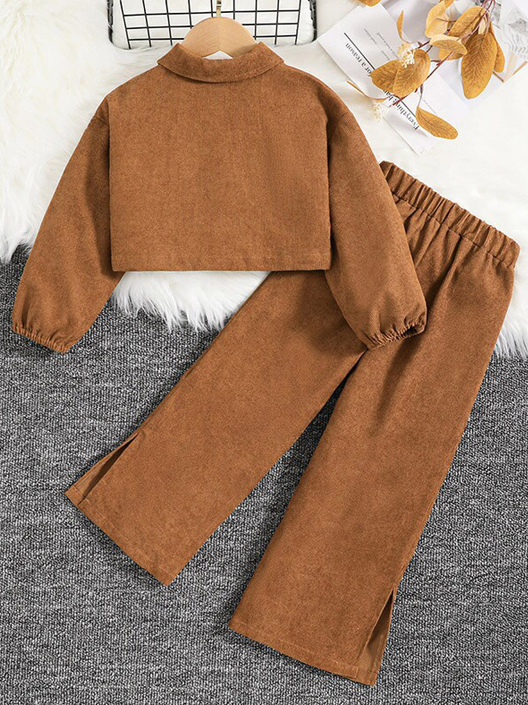 

StyleCast Girls Brown Shirt with Trousers