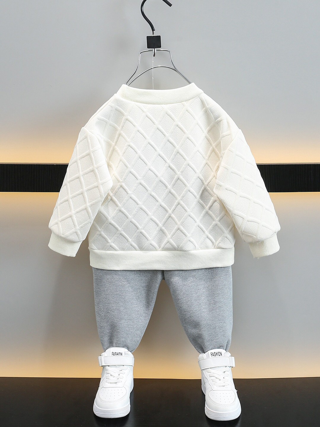 

StyleCast Boys White & Grey T-Shirt With Trouser