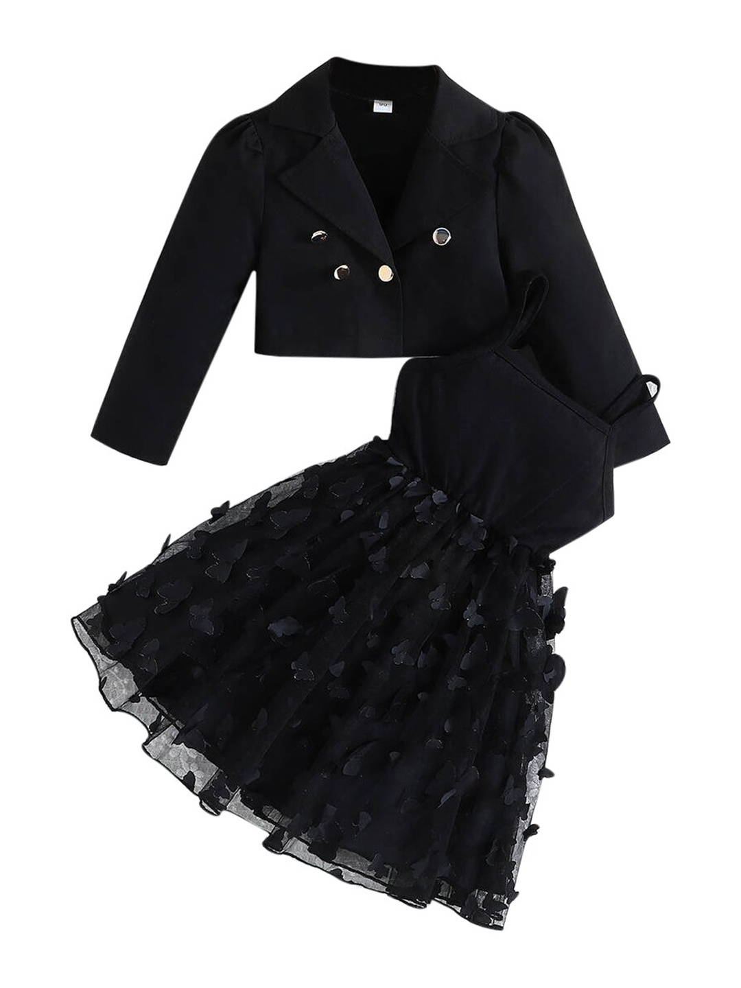 

StyleCast Girls Black Top with Skirt