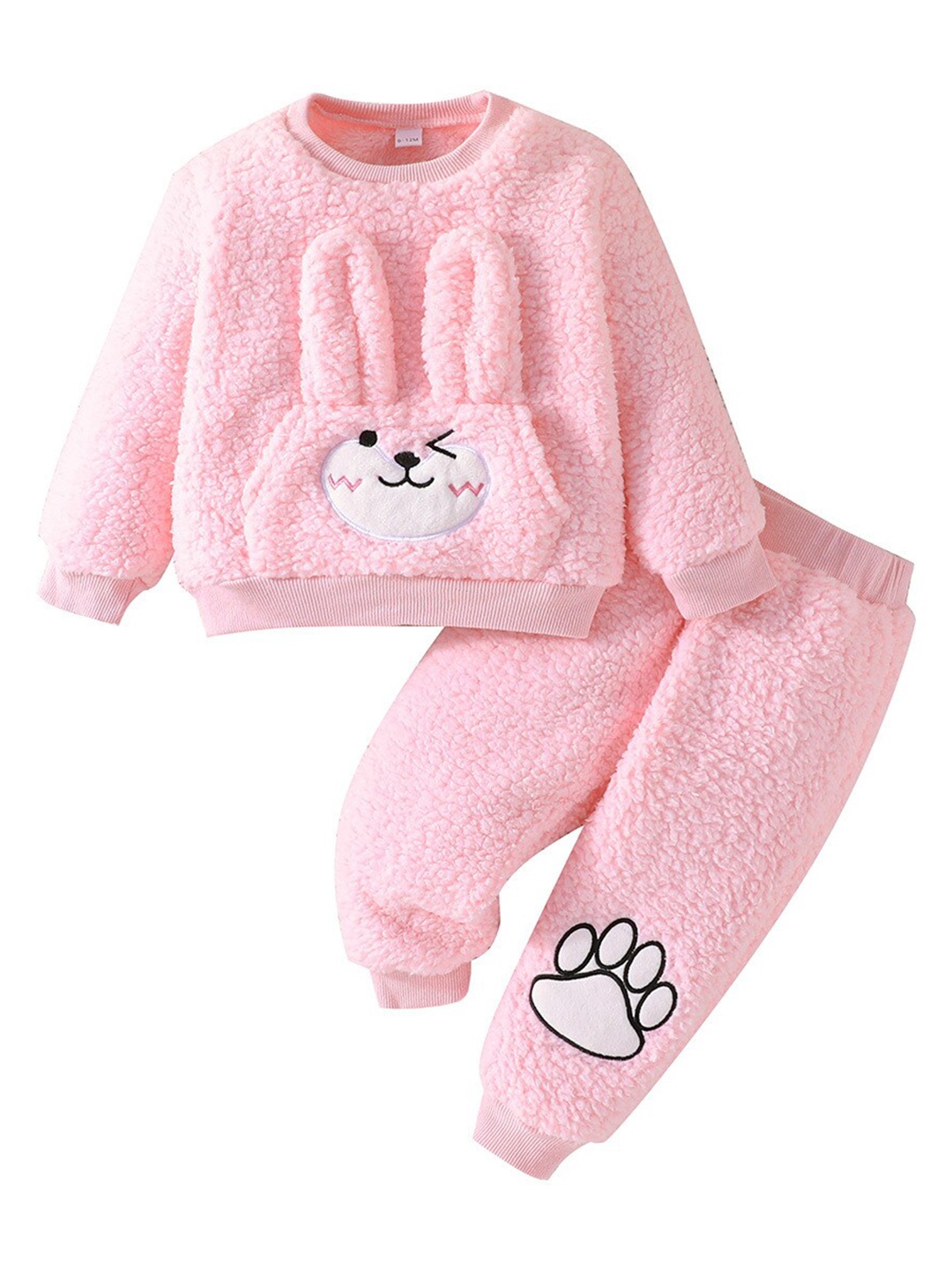 

StyleCast Girls Pink Self Design T-shirt with Pyjamas