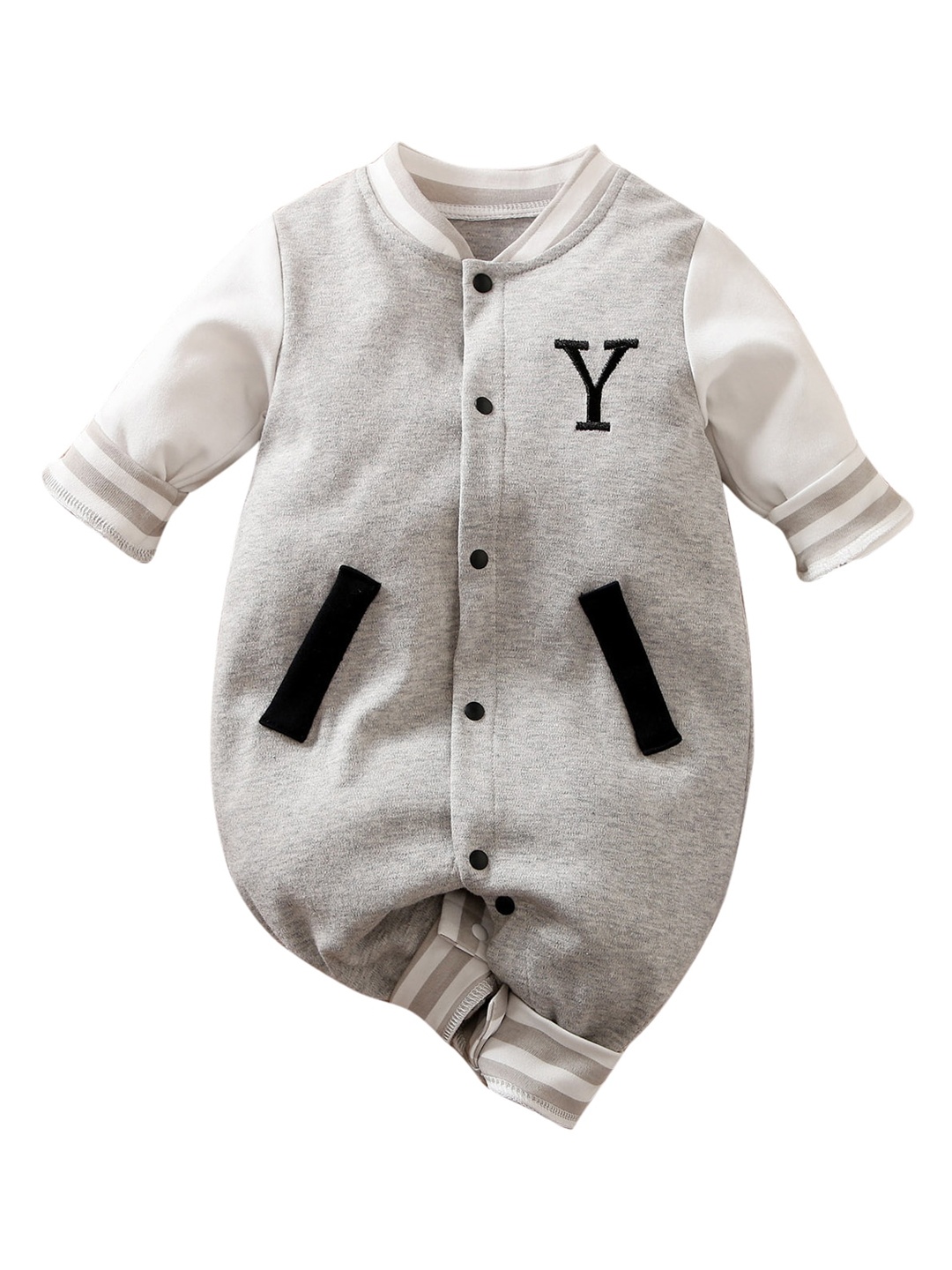 

StyleCast Grey Infants Boys Cotton Rompers