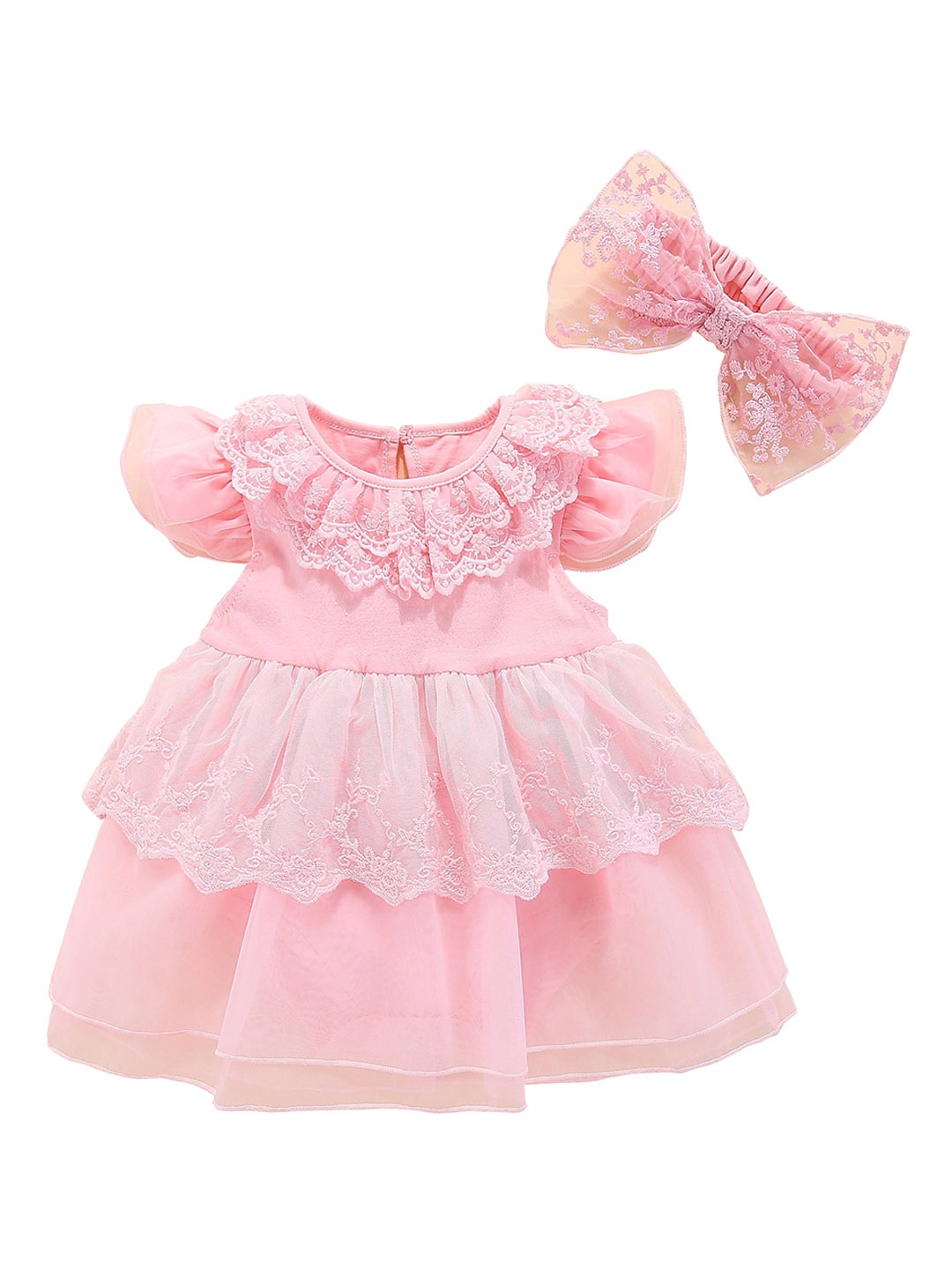 

StyleCast Infant Girls Pink Self Design Cotton Bodysuit