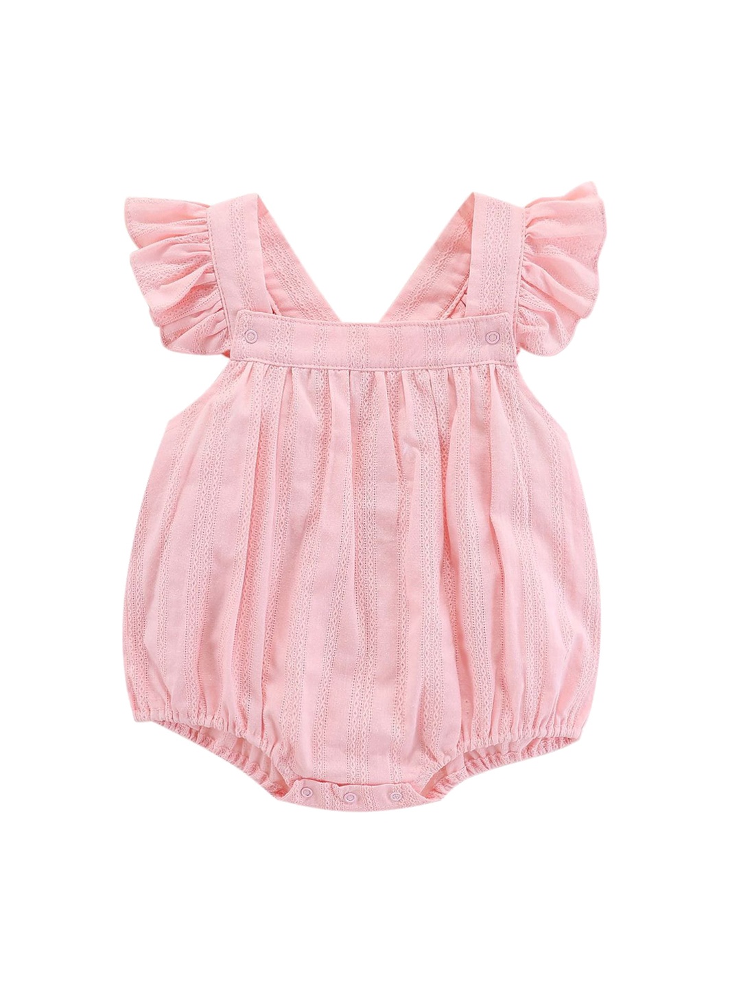 

StyleCast Pink Infants Girls Self Design Cotton Bodysuit