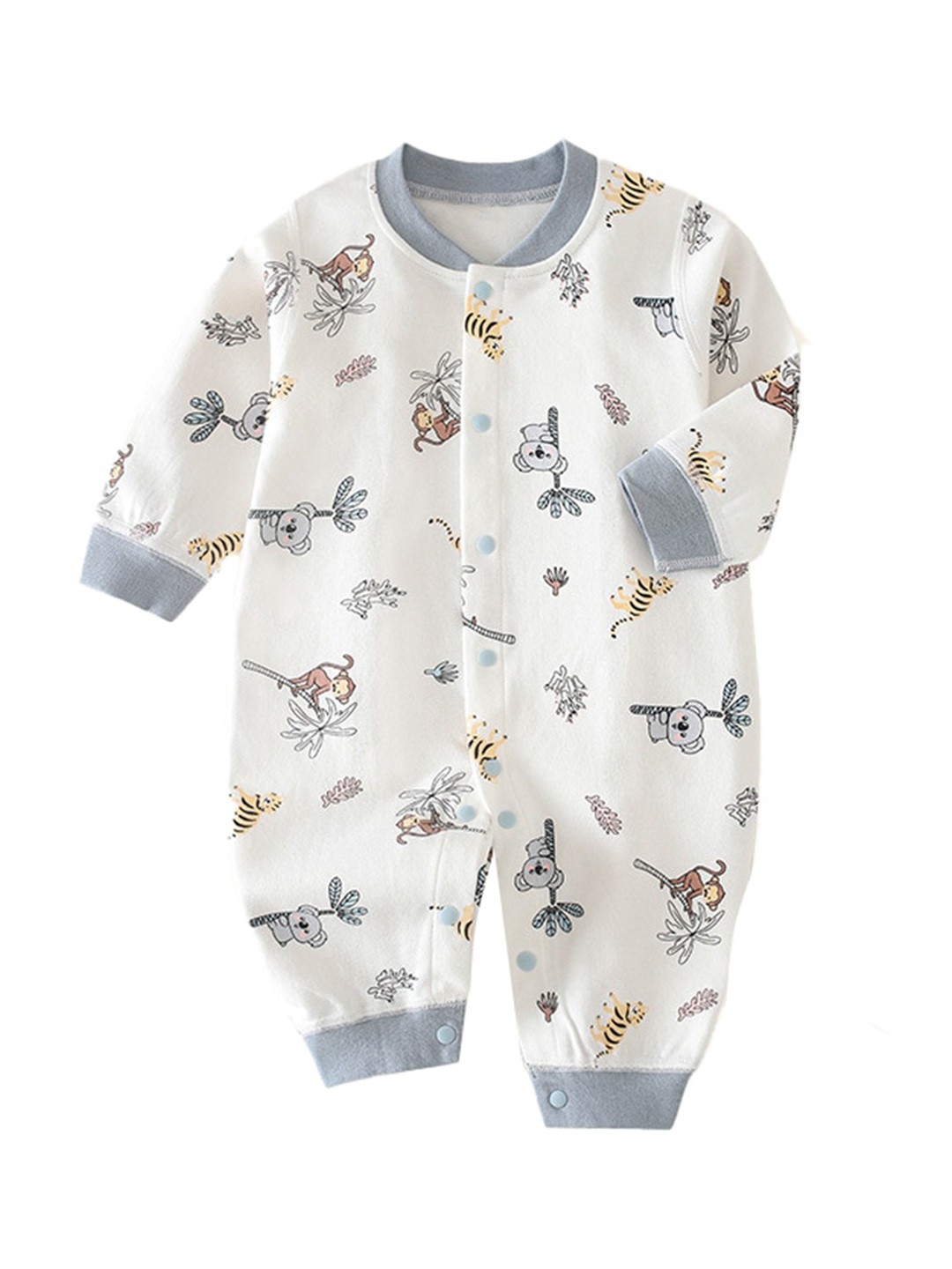 

StyleCast Infants Boys White Printed Cotton Rompers