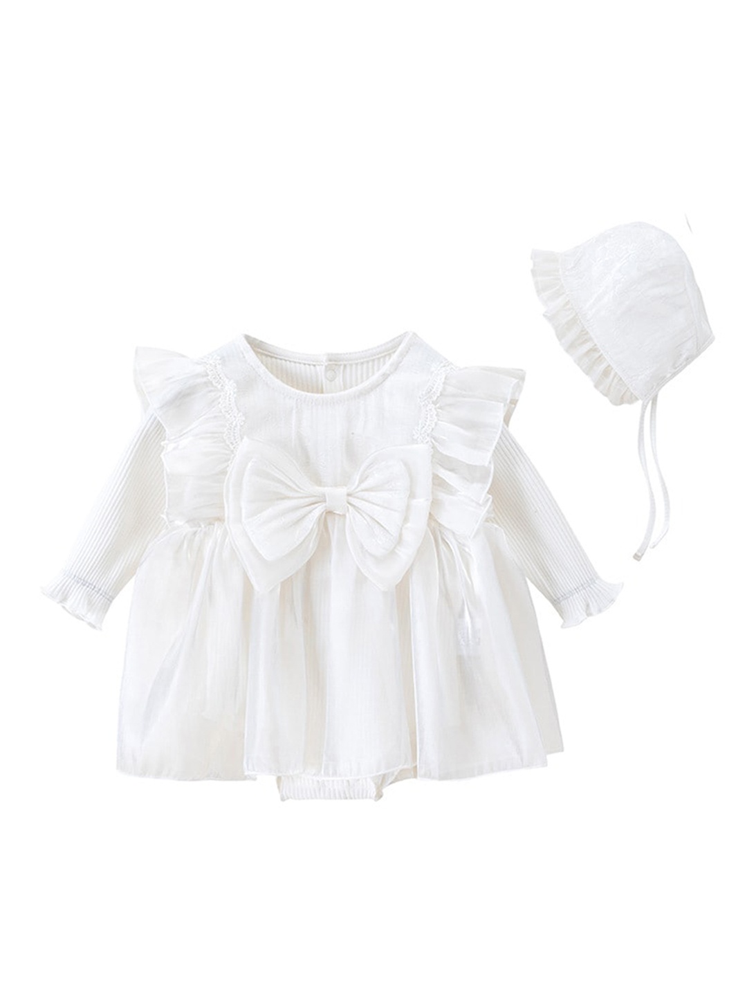 

StyleCast Infants Girls White Big Bow Cotton Princess Bodysuit