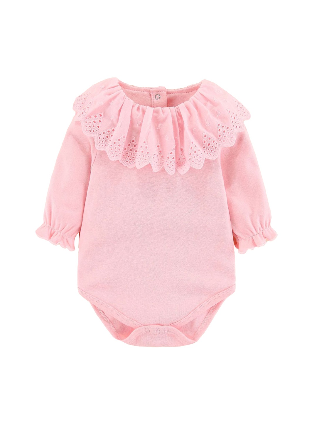 

StyleCast Infants Girls Pink Self Design Cotton Bodysuit