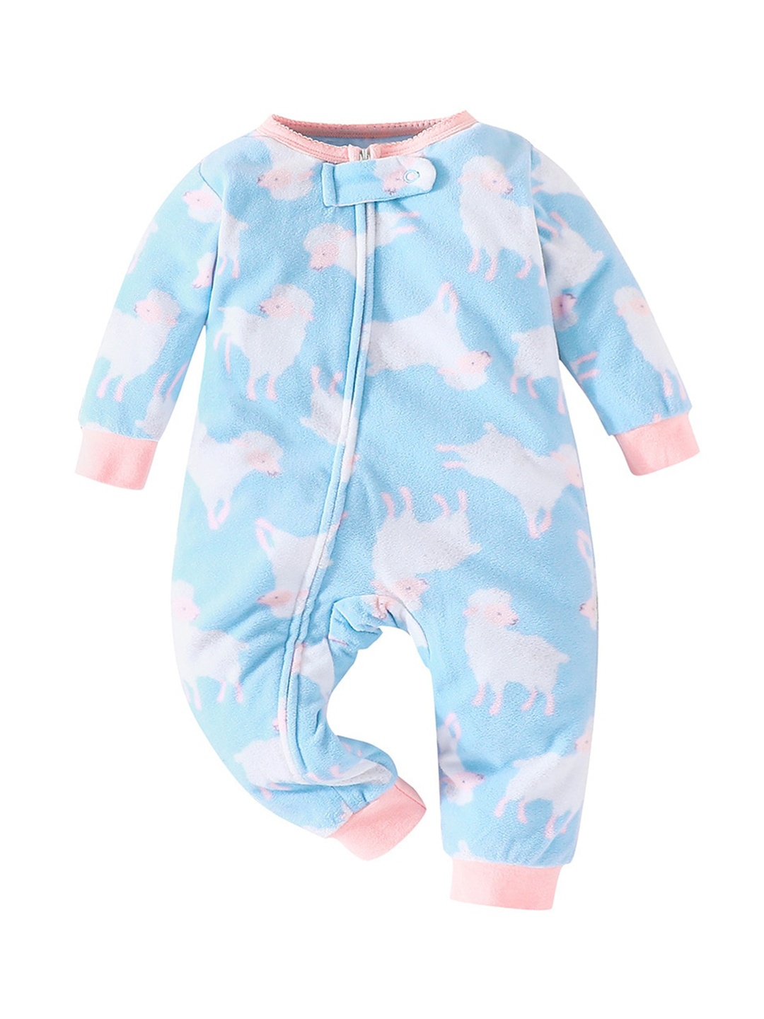 

StyleCast Blue Infants Girls Cotton Rompers