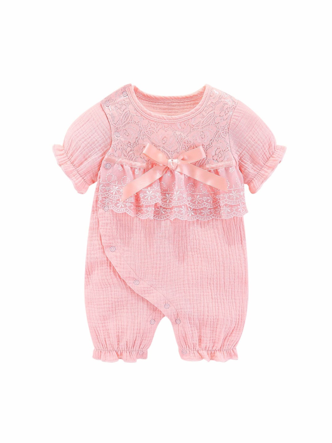 

StyleCast Pink Girls Cotton Rompers