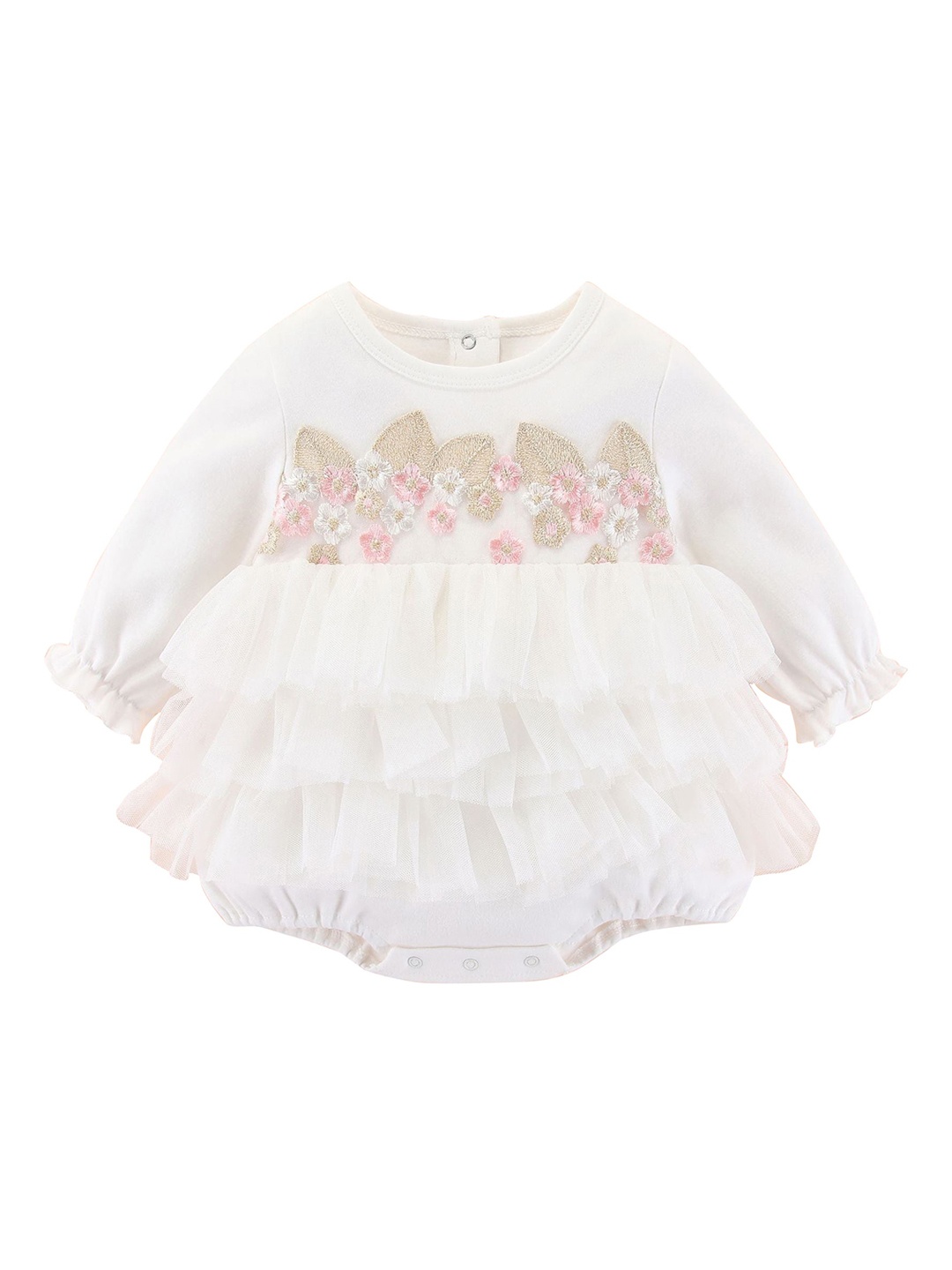 

StyleCast White Infant Girls Cotton Rompers