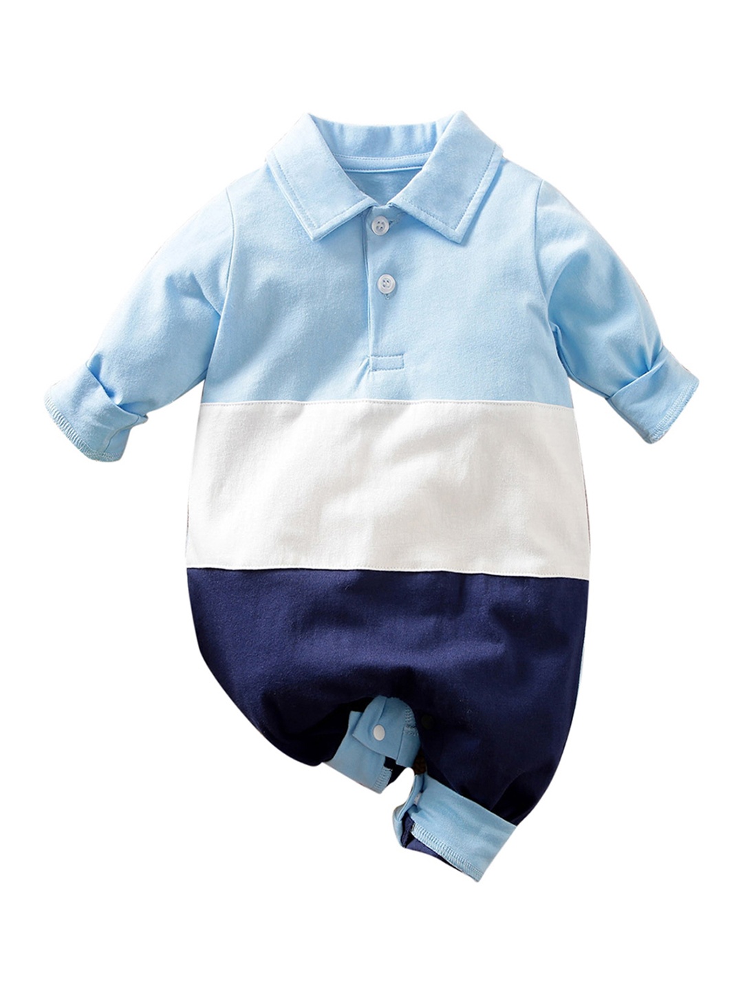 

StyleCast Blue Infant Boys Cotton Rompers