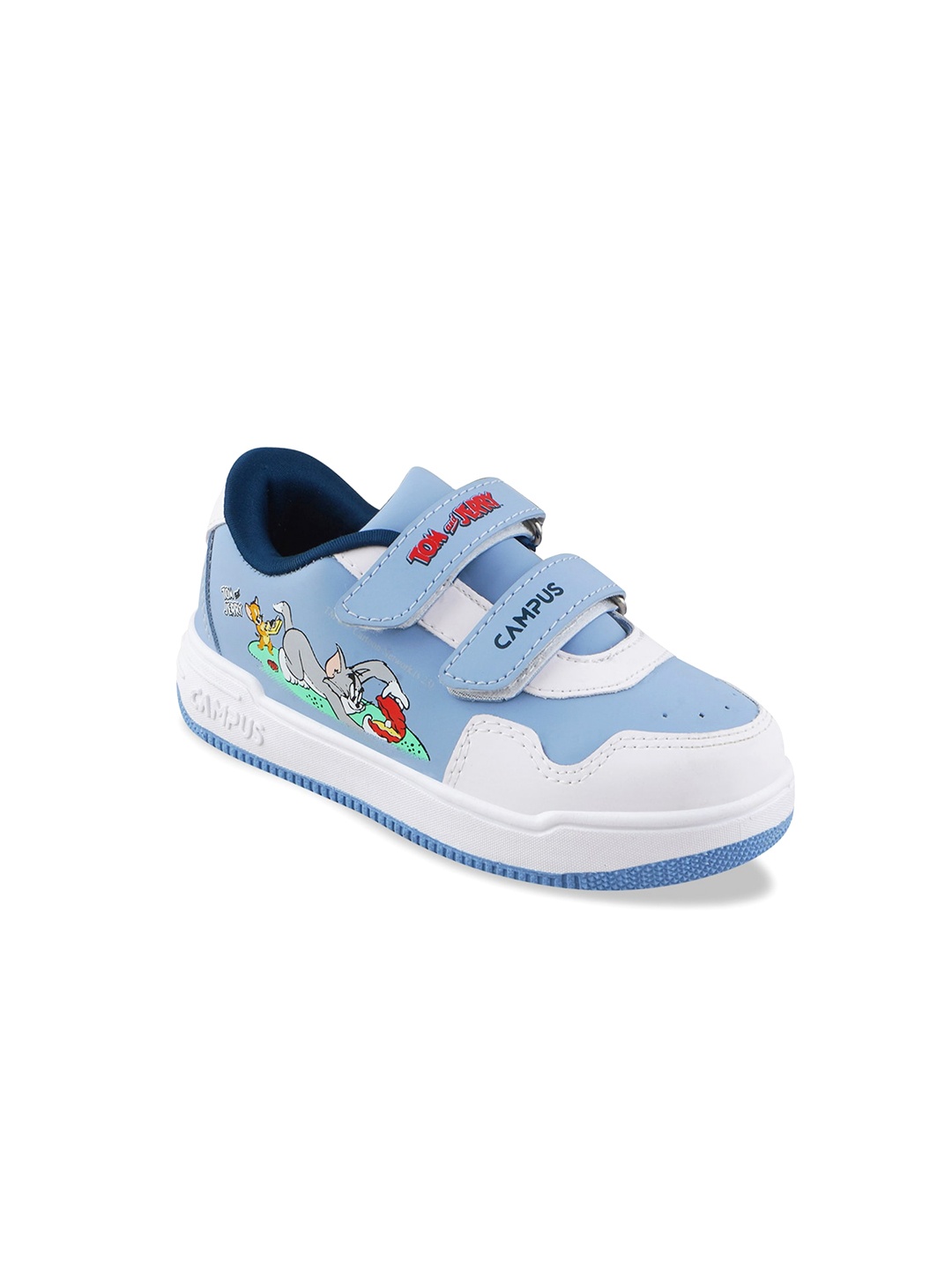 

Campus Unisex Kids Blue Colourblocked Sneakers