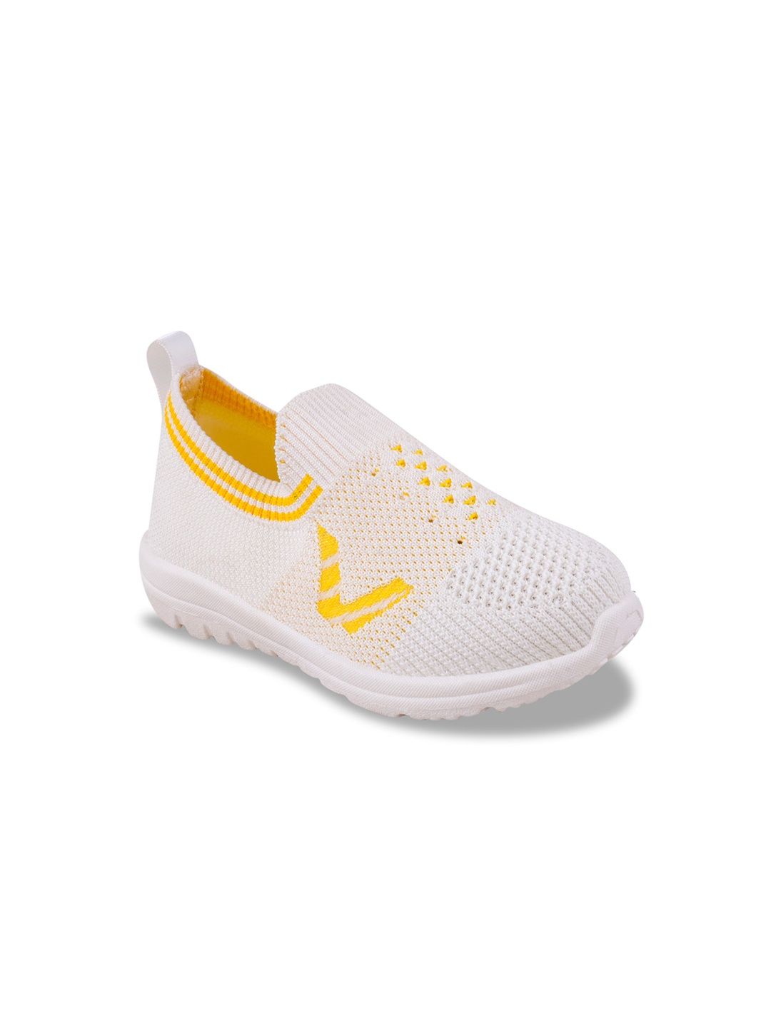 

Campus Kids Textured Slip-On Sneakers, Cream