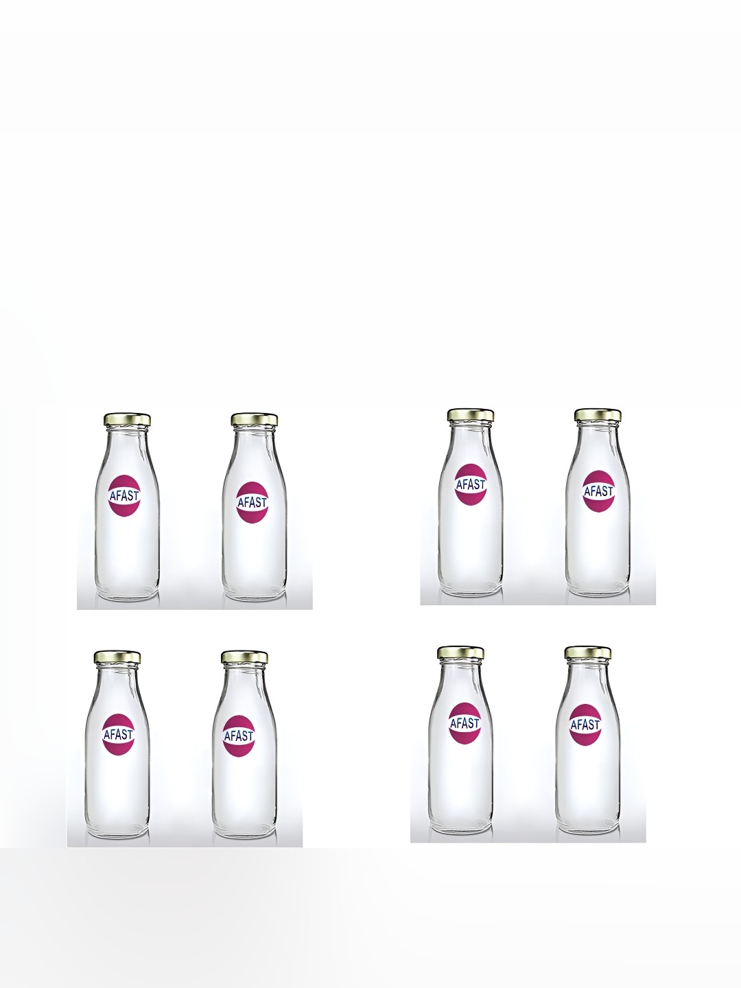 

Afast Transparent 6 Pieces Glass Water Bottles 500ml