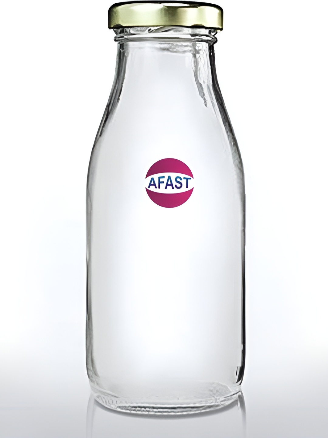 

Afast Transparent & Gold Toned Glass Water Bottles 200 ml