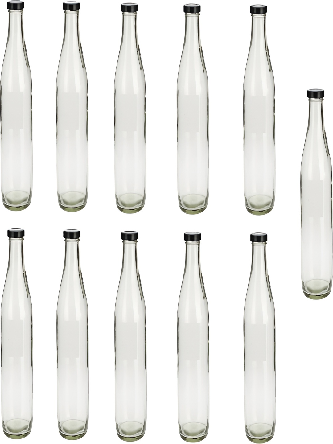 

Afast Transparent 11 Pcs Glass Water Bottle 1 ltr