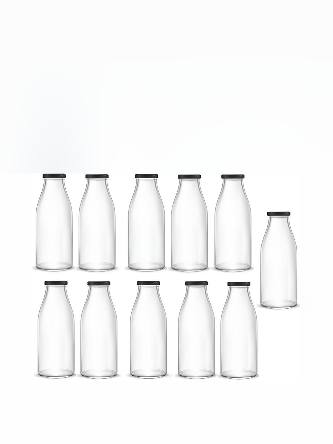 

Afast Transparent 11 Pieces Glass Water Bottles 1 L