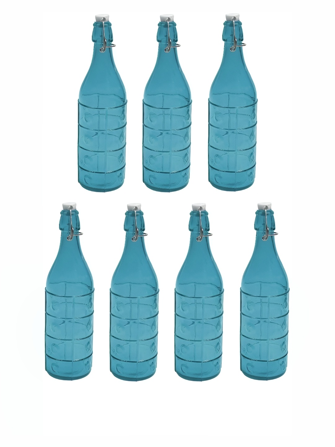 

Afast Blue 6 Pieces Glass Water Bottle 1L