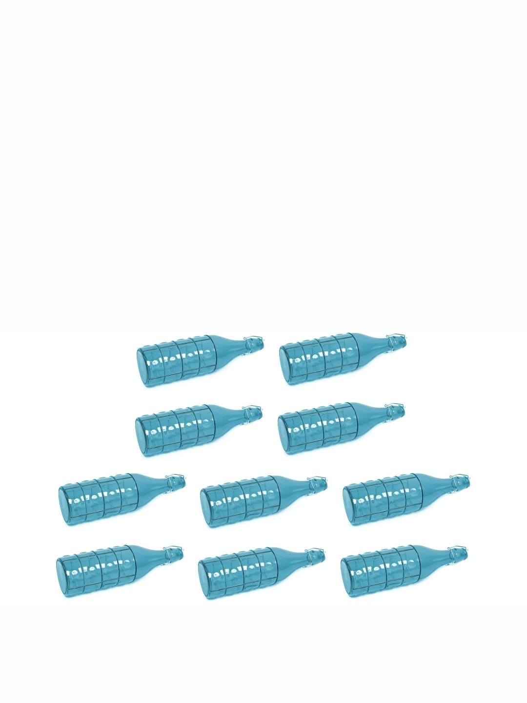 

Afast Blue 6 Pieces Glass Flip Swing Cap Water Bottle 1 L
