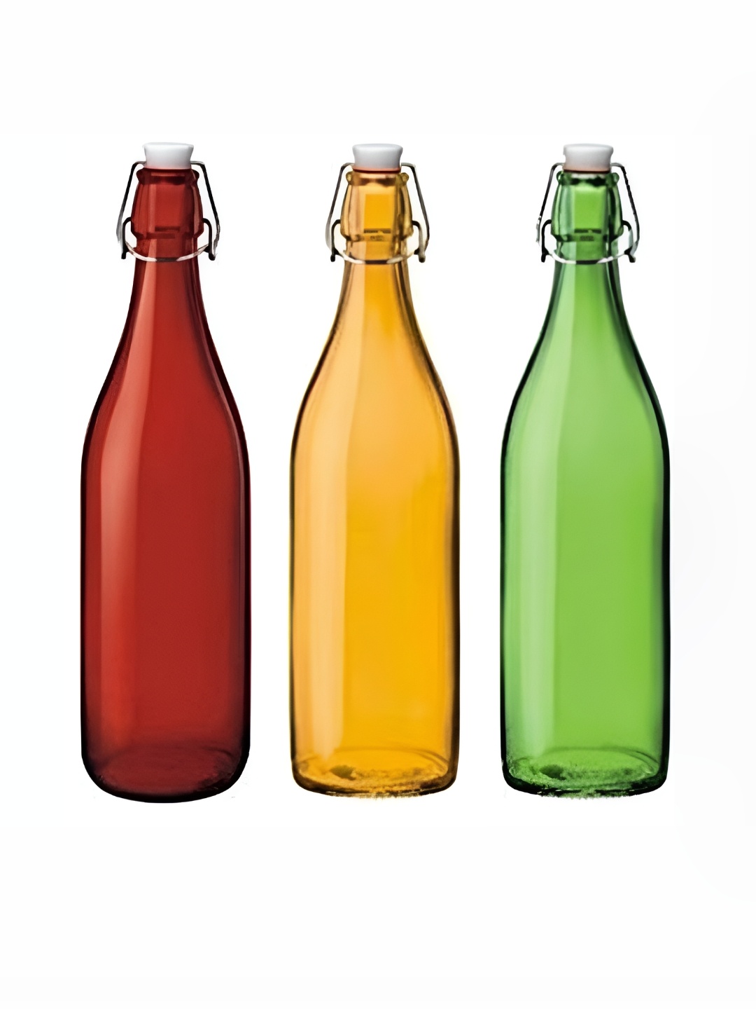 

Afast Red & Yellow 3 Pieces Glass Water Bottle 1L