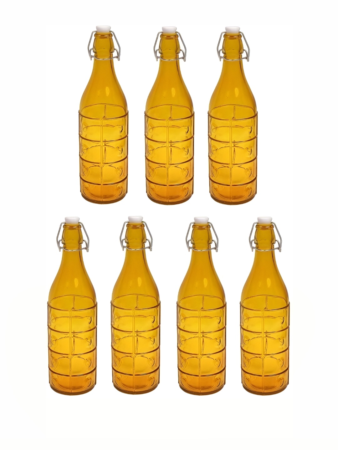 

Afast Yellow 7 Pcs Glass Water Bottle 1 ltr