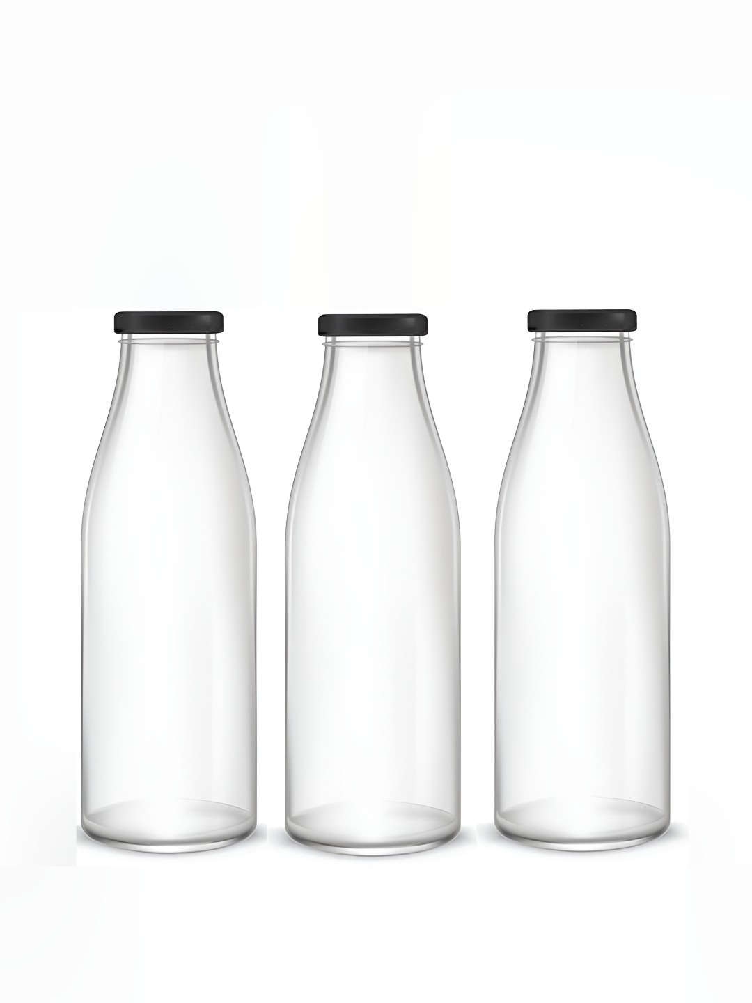 

Afast Transparent 3 Pieces Glass Water Bottles 1 L