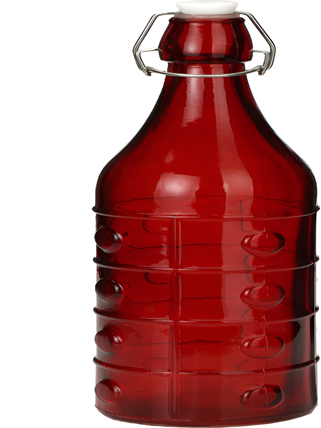 

Afast Red & White Glass Water Bottle 1 L
