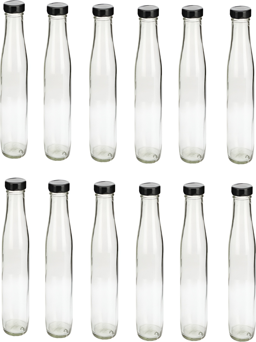 

Afast Transparent 12 Pieces Glass Water Bottles 500 ML Each