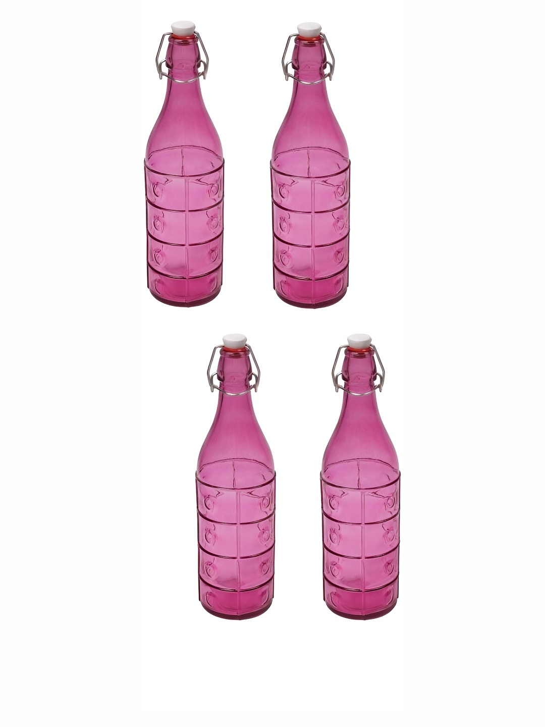 

Afast Pink 4 Pieces Glass Water Bottle