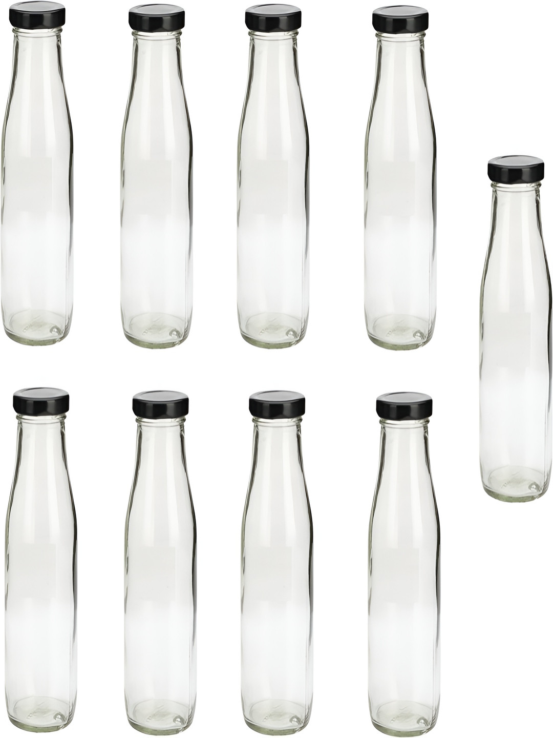 

Afast Transparent 9 Pieces Glass Water Bottle 500 ml