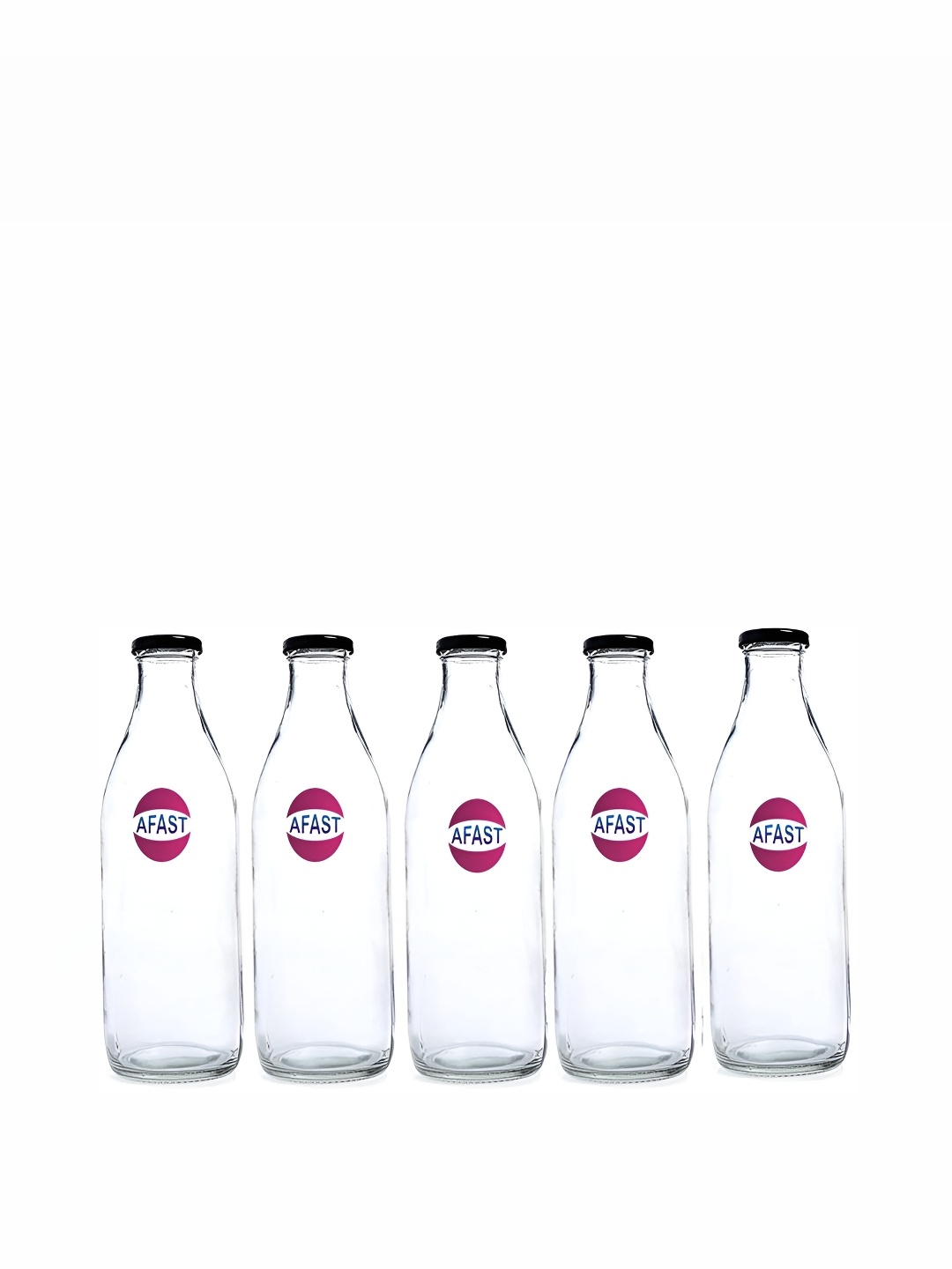 

Afast Transparent 5 Pieces Glass Water Bottle 200 ml