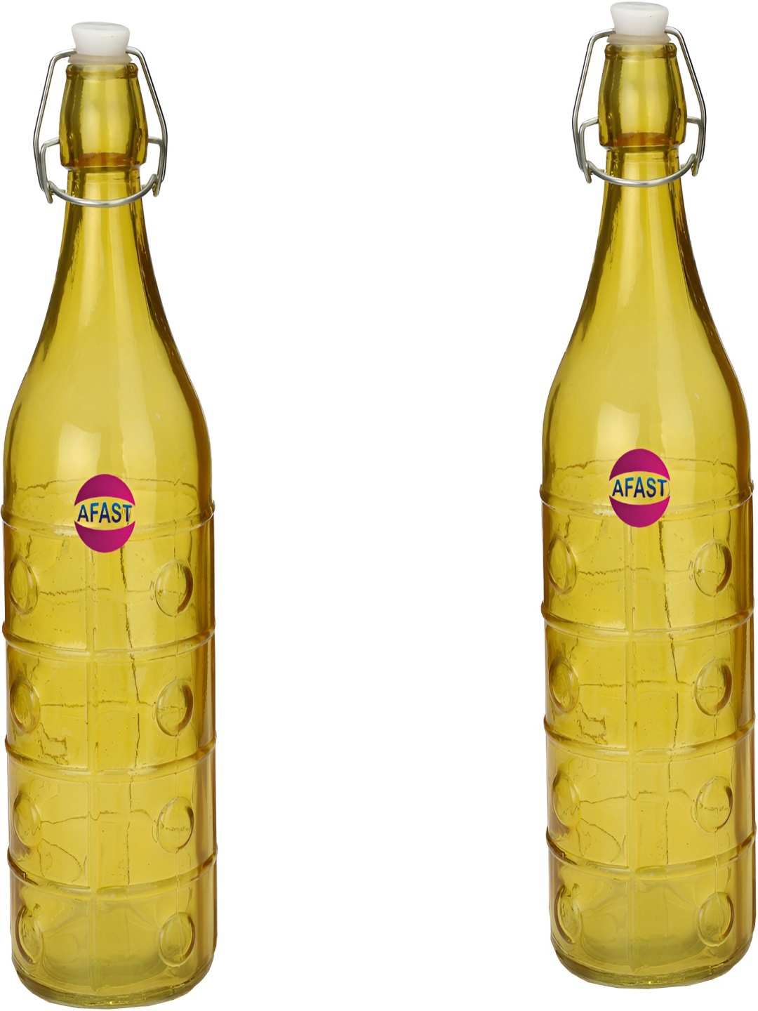 

Afast Yellow 2 Pieces Glass Water Bottle 1 Ltr