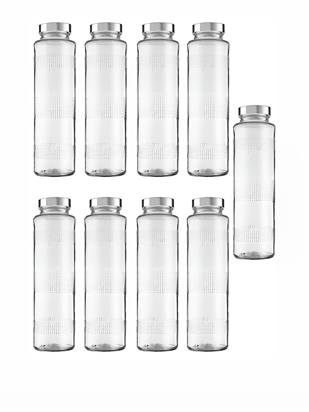 

Afast Transparent 9 Pieces Glass Water Bottle 750 ml