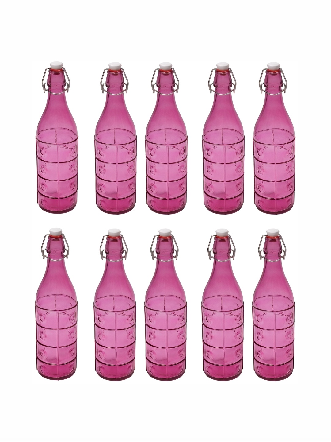 

Afast Pink 10 Pieces Glass Water Bottle 1 Ltr