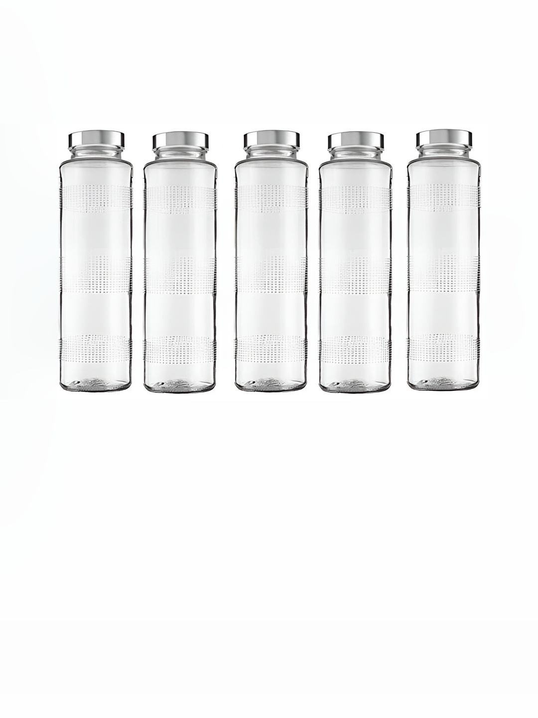 

Afast Transparent 5 Pieces Glass Water Bottle 750 ML