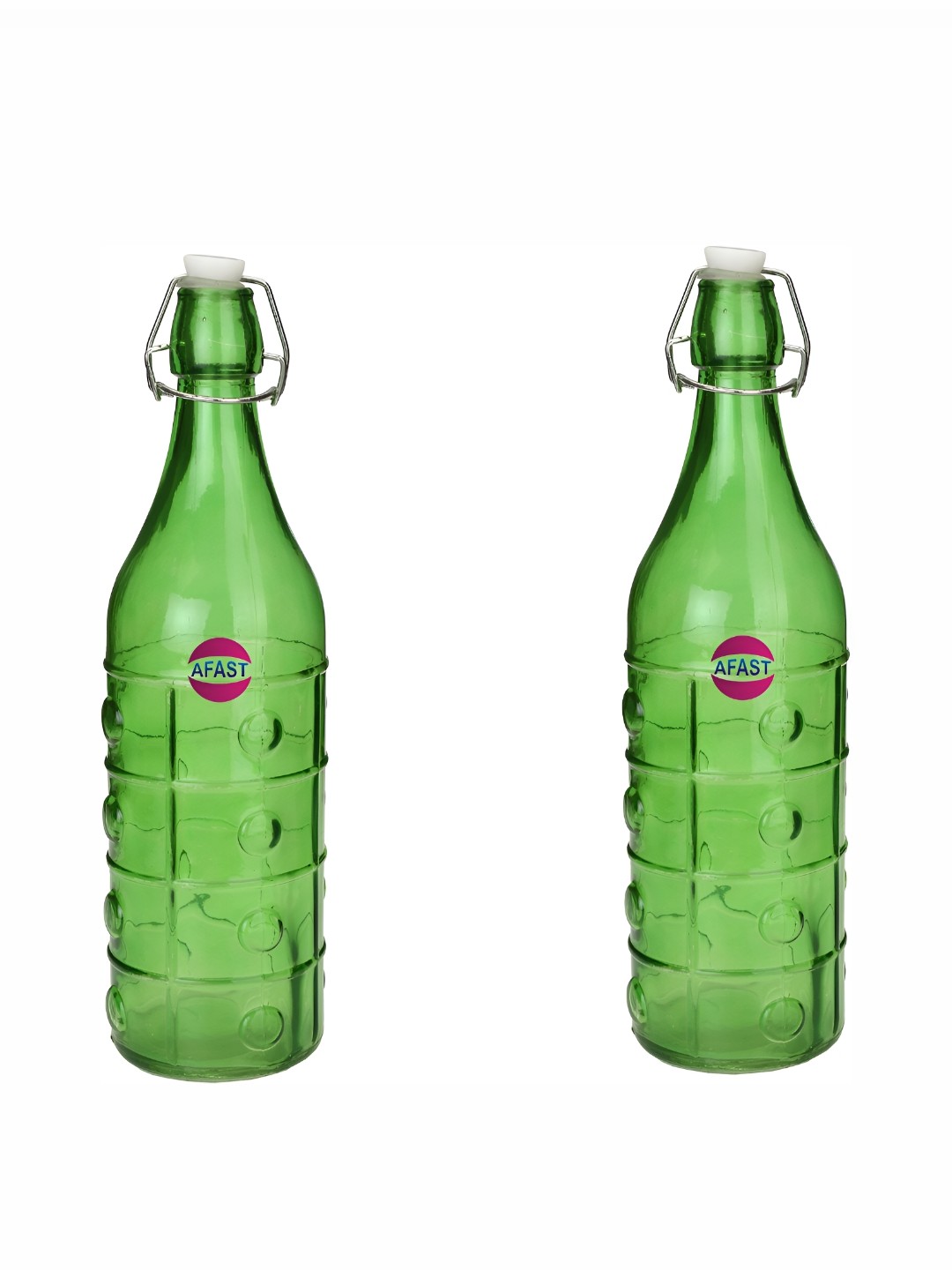 

Afast Green 2 Pieces Glass Water Bottle 1L
