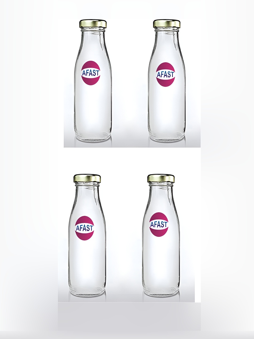 

Afast Transparent 4 Pieces Glass Water Bottle