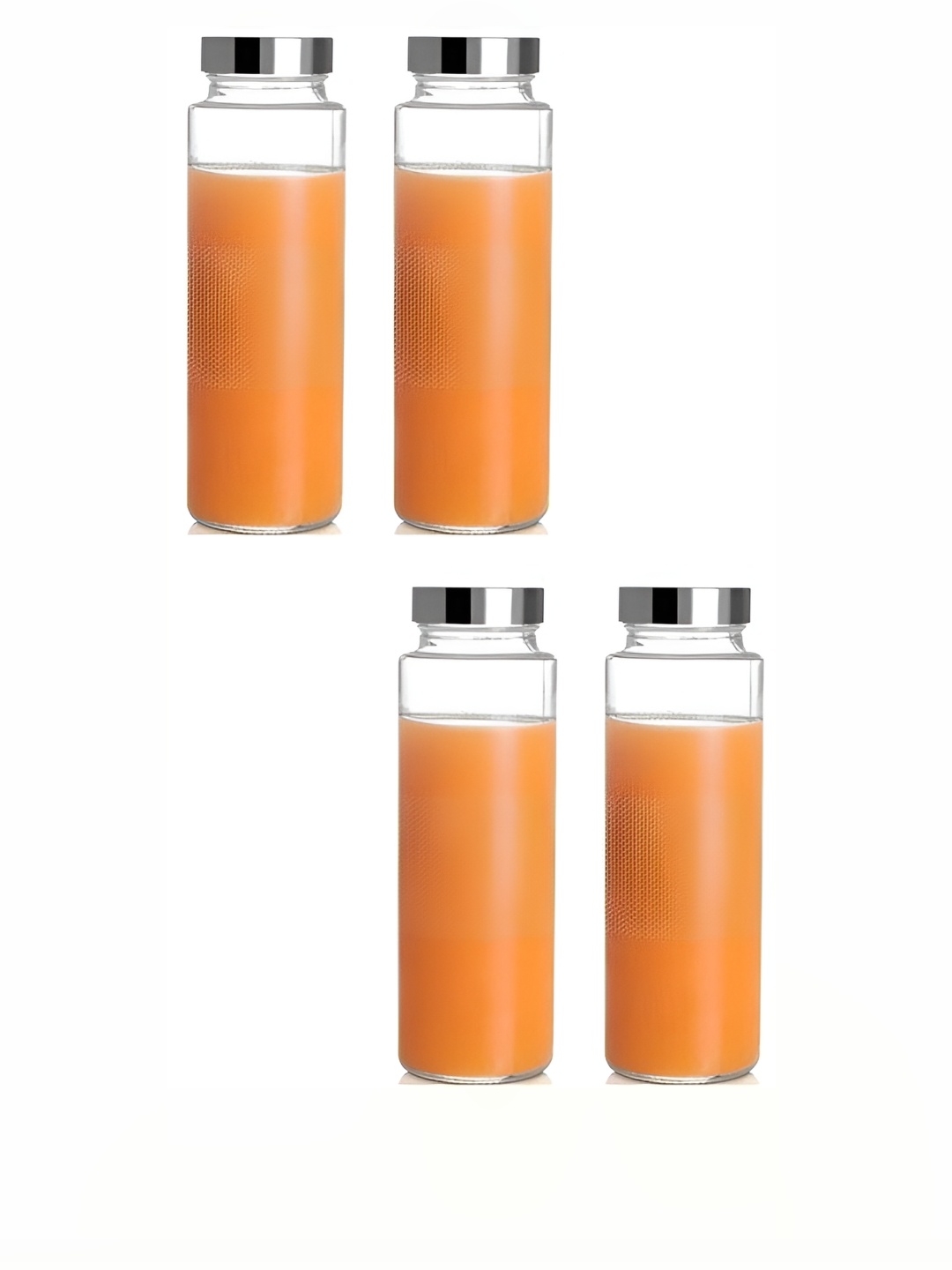 

Afast Transparent 4 Pieces Glass Water Bottle 750 ML Each