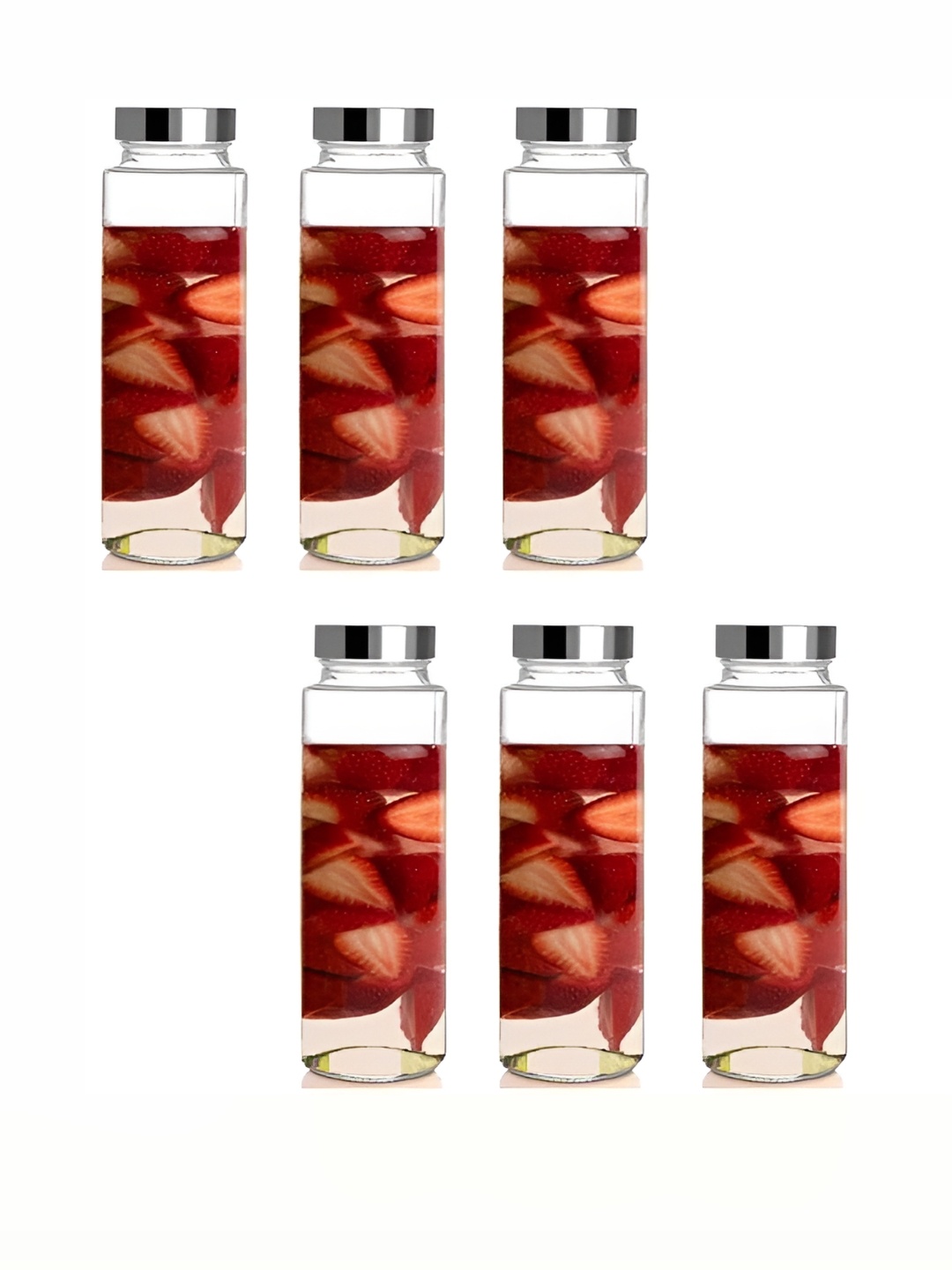 

Afast Transparent 6 Pieces Glass Water Bottle 750 ml