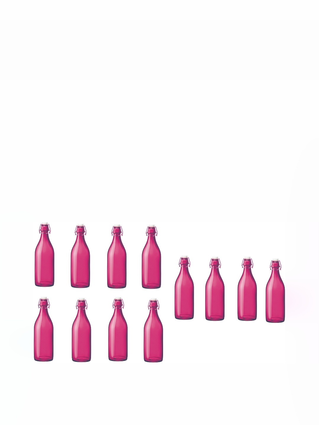 

Afast Pink 12 Pieces Glass Water Bottle 1l