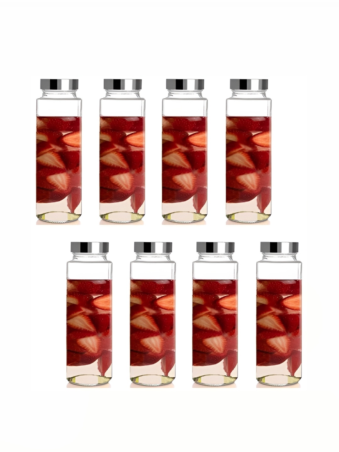 

Afast Transparent 8 Pieces Glass Water Bottle 750 ml