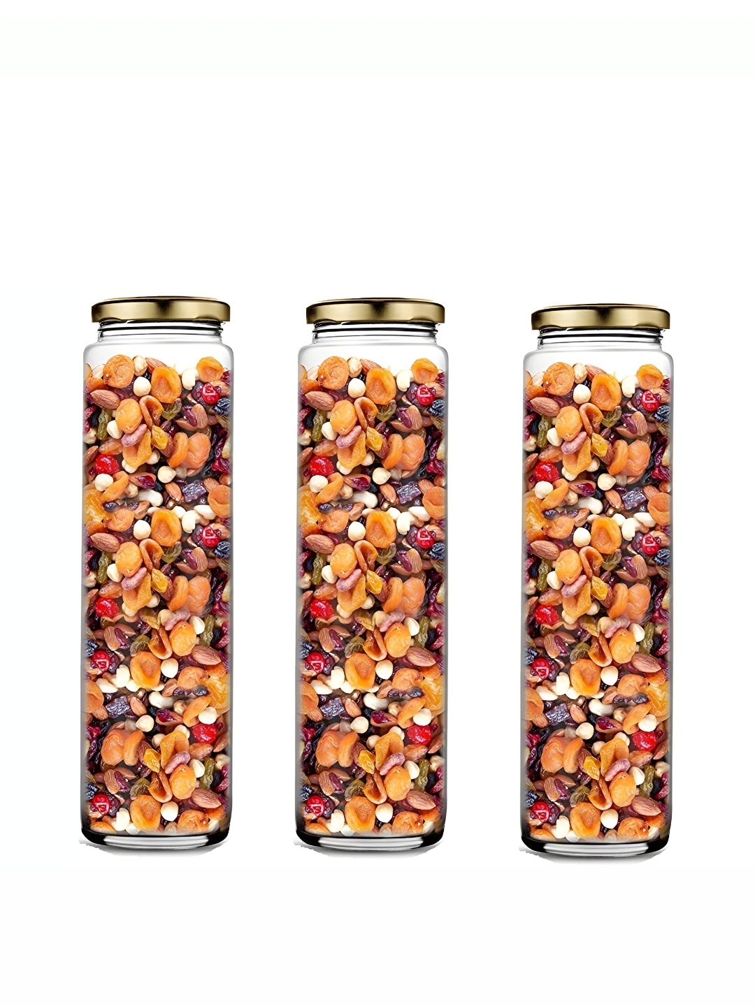 

Afast Transparent & Gold-Toned 3 Pieces Glass Water Bottles 350 ML