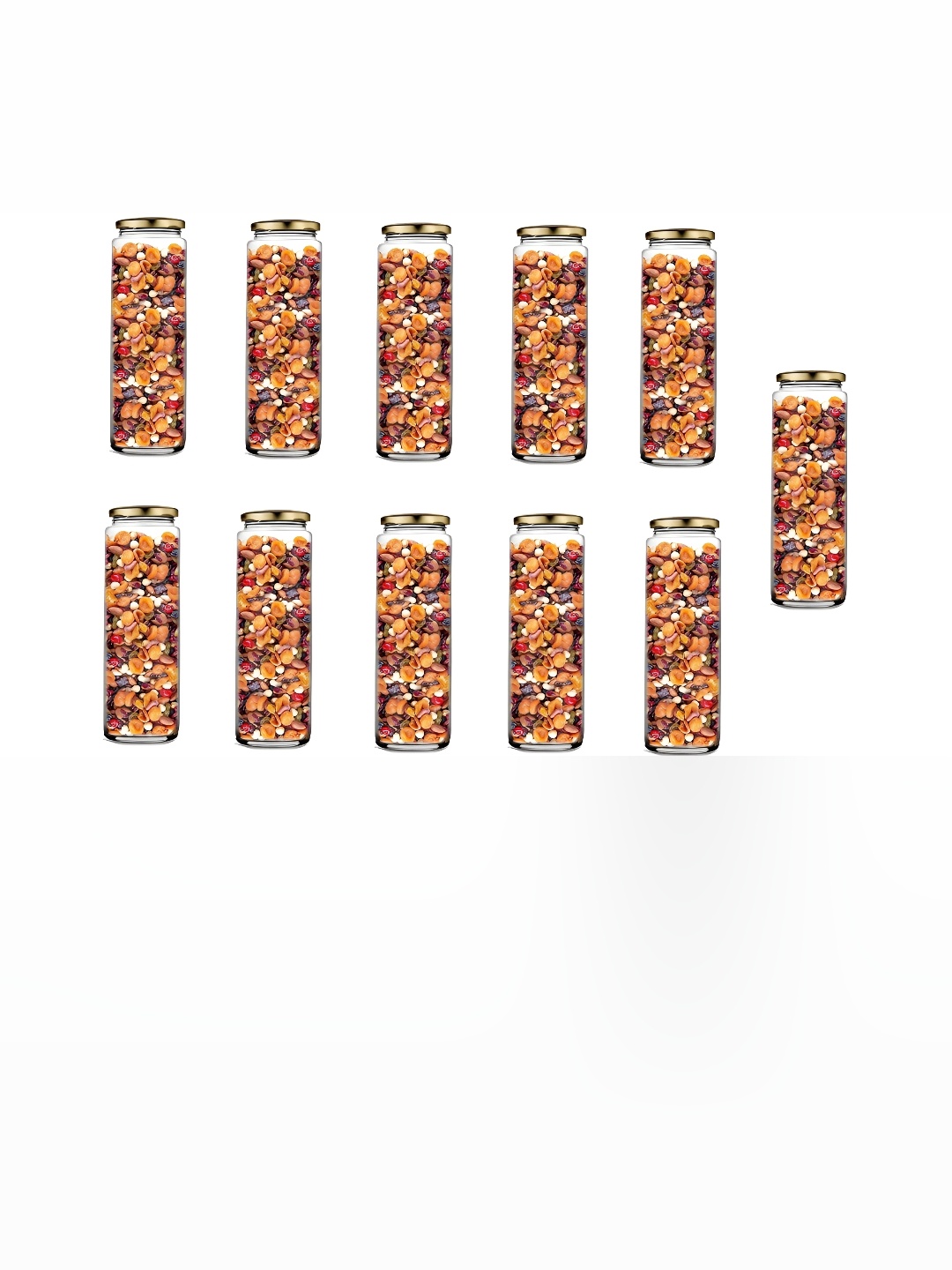 

Afast Transparent 11 Pcs Glass Water Bottle 350 ML