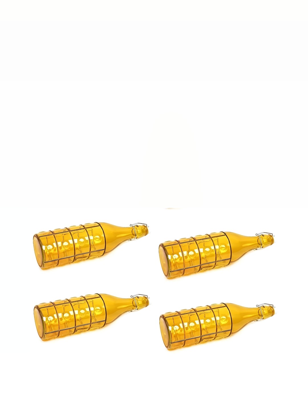 

Afast Yellow 4 Pcs Glass Water Bottle 1 ltr