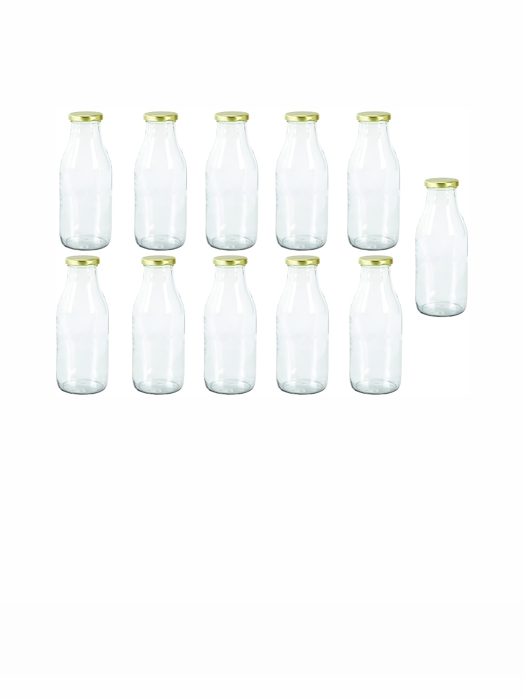 

Afast Transparent 11 Pieces Glass Water Bottle 500 ml