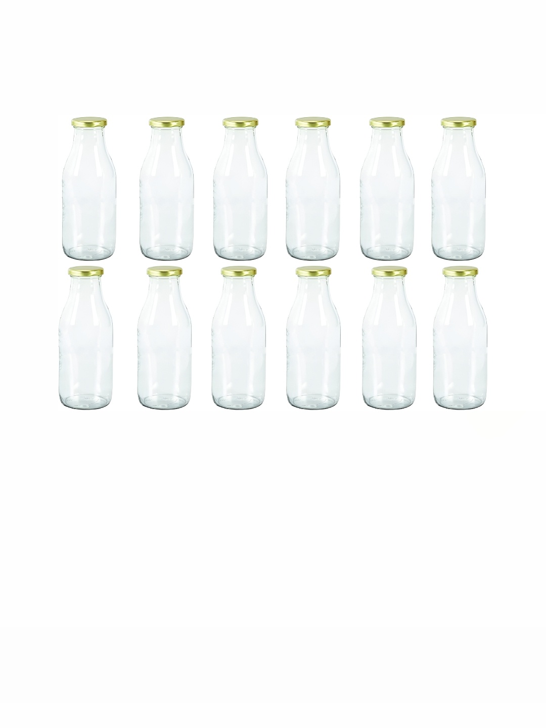 

Afast Transparent 12 Pcs Glass Water Bottle 350 ML