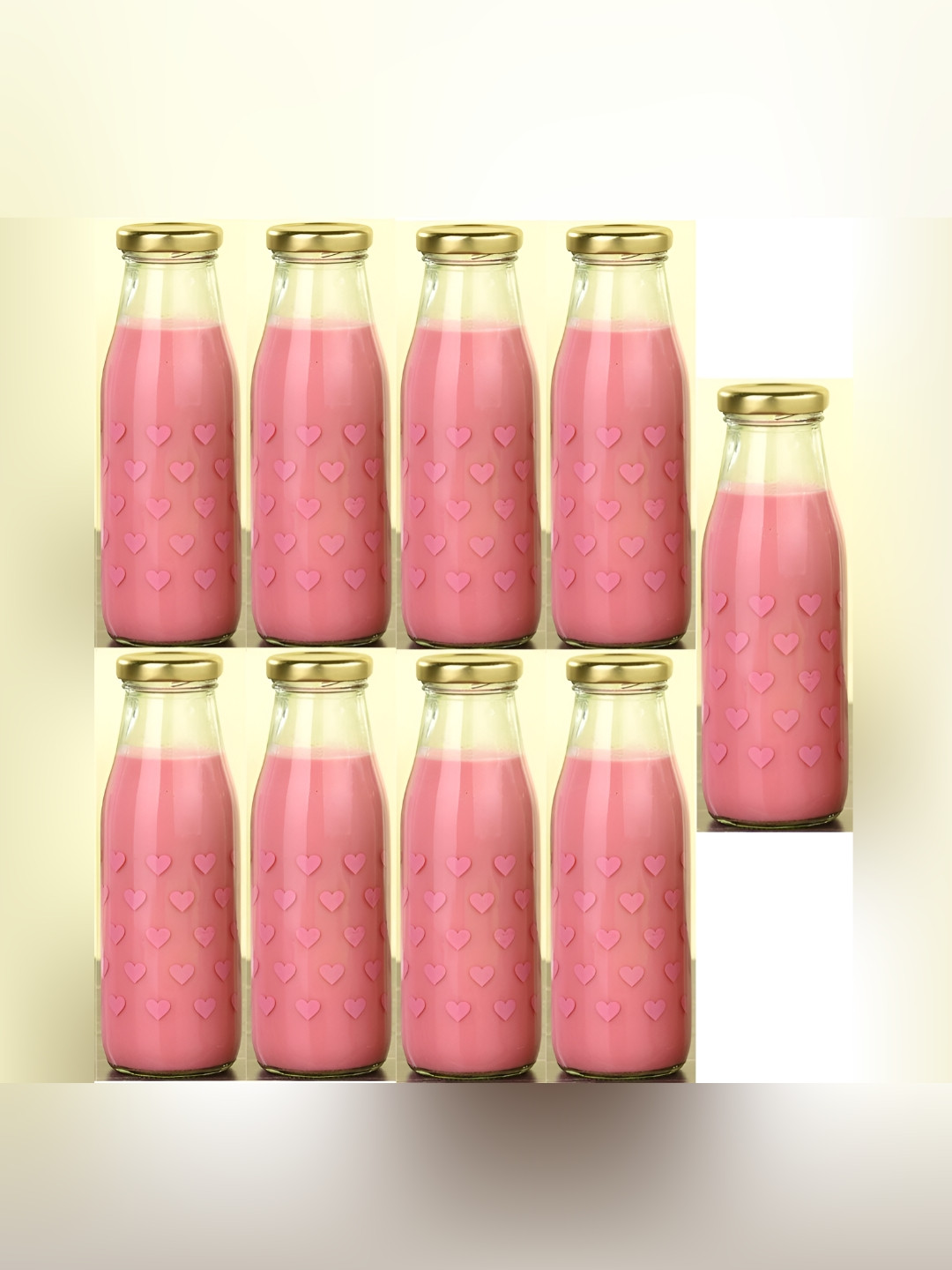 

Afast Pink 6 Pieces Glass Water Bottle 350 ml